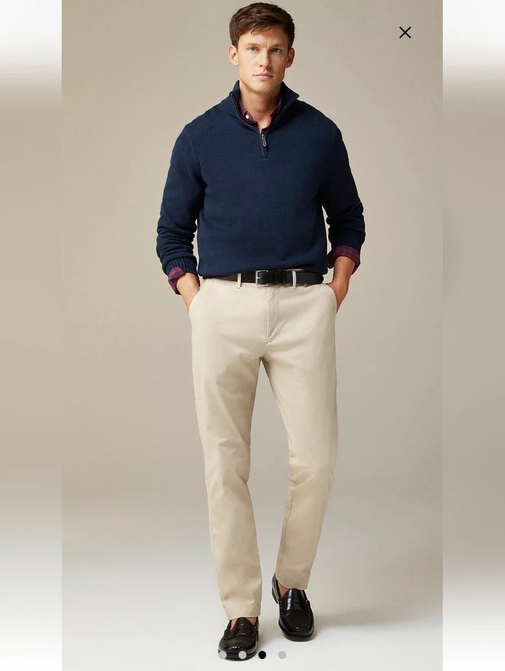 J Crew 1040 Athletic Tapered-Fit Stretch Chino Twill Pant NWT Weathered Chino 34